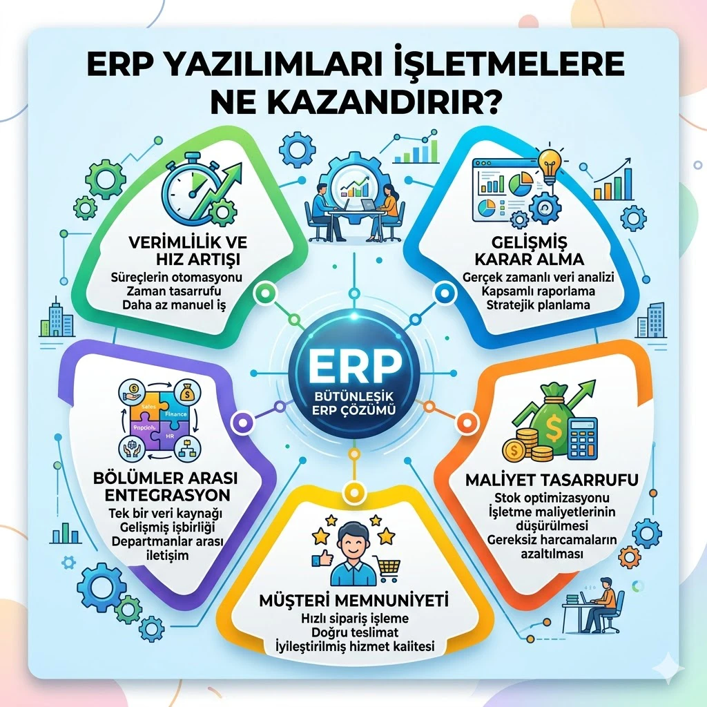 ERP Yazılımları İşletmelere Ne Kazandırır?