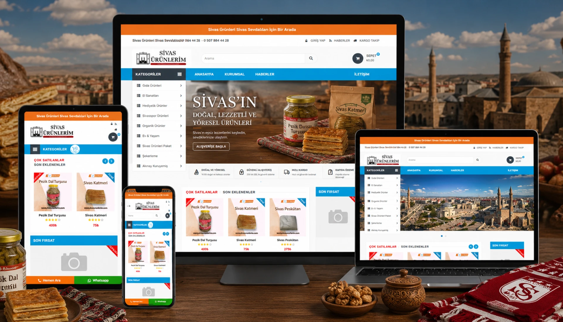 Yöresel Sivas Ürünleri Online Satış Sitesi